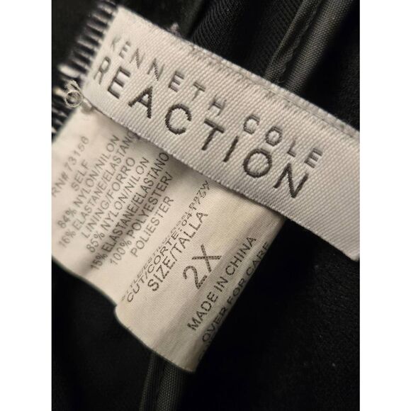 Kenneth Cole Reaction Women's PLUS Size 2X Black Ruffle Bikini Top - Picture 5 of 7